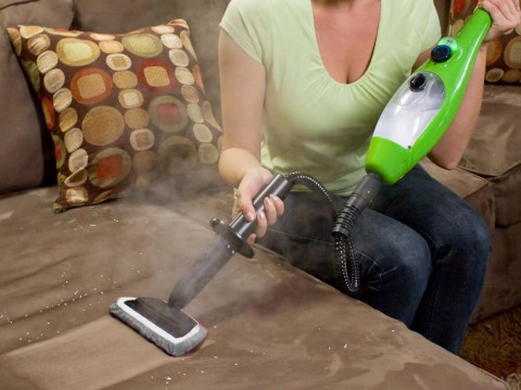 H2O X5 - Mopa de vapor con cabezal Dualblast y limpiador de vapor de mano  para pisos de baldosas de cocina, suelos de madera dura, limpiador de